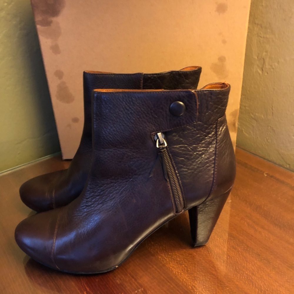 gentle souls Oxblood Leather Booties